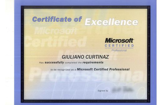 Certificado: Microsoft Certified Professional